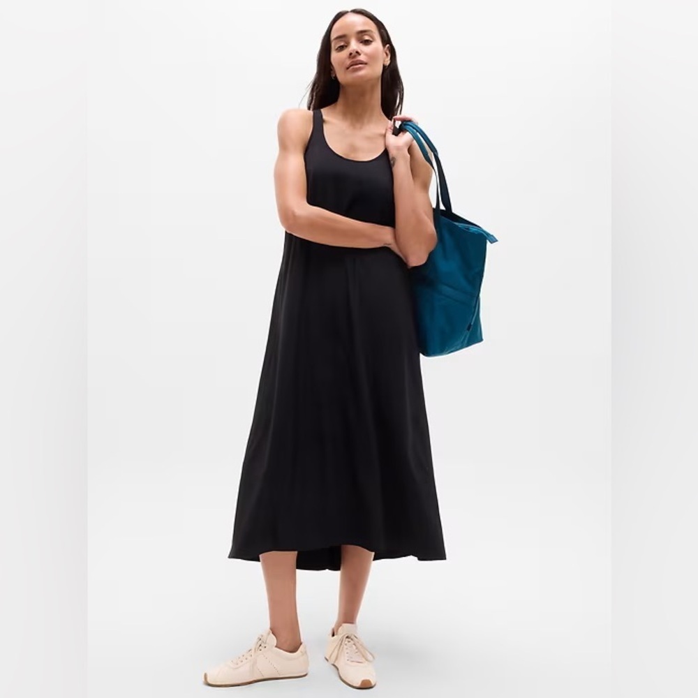 New Athleta Presidio Traveler Maxi Dress Black NWT Athleisure Casual Women’s XS